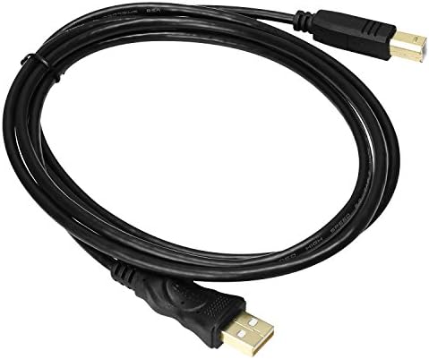 WAWPI USB 2.0 כבל A ל- B למדפסת/סורק 16.4 רגל שחור （5M）