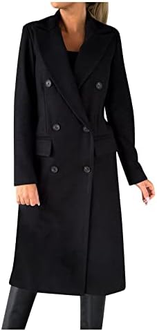 מעילי Twgone לנשים אופנה לבוש טוויד רופף ארוך טוויד