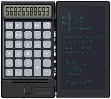 מחשבון SAXTZDS לוח כתב יד טעינה סולארית טעינה עסקית קיפול לוח כתיבת LCD לוח סטודנטים מחשבון מחשבון כתיבת יד