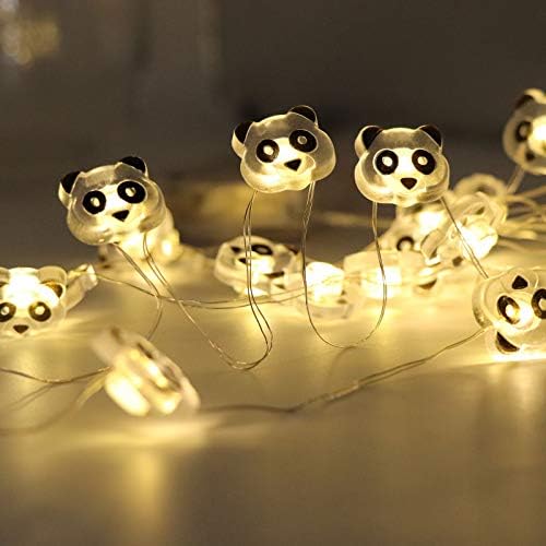 אורות מיתר LED של Supergift Panda LED 10ft 30 נוריות LED אורות מסיבה סוללה המופעלת על חוט נחושת אור