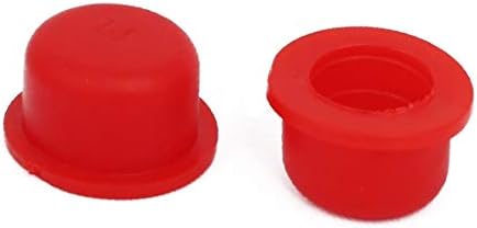 X-DREE DR M14 כובעים מחודדים עם אוגן כובעים מחודדים צינור קצה הכנס אדום 100 יחידות (DR M14 TAPPO C-O-NI-CO לכל