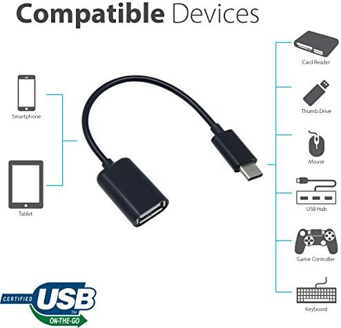 מתאם OTG USB-C 3.0 תואם ל- LG 15Z90Q-P.ADB9U1 שלך לפונקציות מהירות, מאומתות, מרובות שימוש כמו