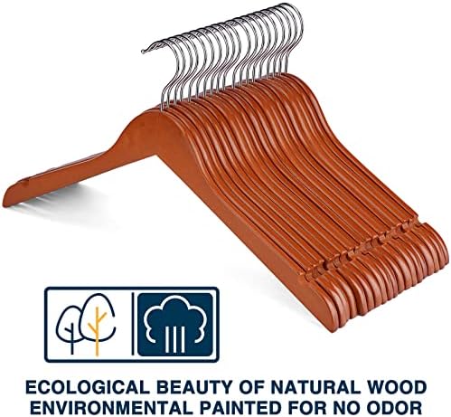 קולבי עץ Ulimart 20 חבילות קולבי עץ עמידים קולבי עץ מעץ אידיאלי לכביסה ושימוש יומיומי קולבים