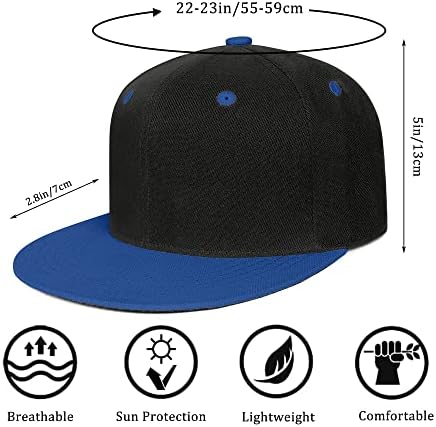 כובעי Snapback לגברים נשים-קלאסיות בסגנון היפ הופ צבע אחיד או כובע שופע בייסבול שופע