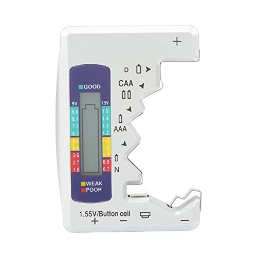 קיבולת סוללה דיגיטלית, Tester Universal D C N AAA AA סוללה קטנה קיבולת מדק בדיקת 9V 1.5V כפתור תאים