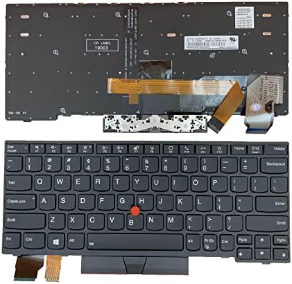 החלפת מחשב נייד פריסה אמריקאית עם תאורה אחורית עם מקלדת מצביע ללנובו טינקפד 13 דור 1 יוגה 13 דור