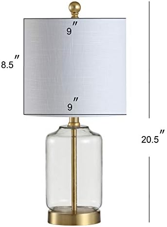 1033 א דאנקן 20.5 זכוכית / מתכת הוביל מנורת שולחן גלאם קוטג' ליד מיטת שולחן מנורת שידה לחדר שינה