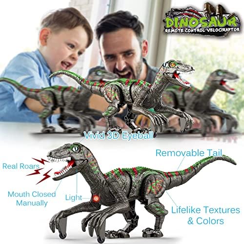 שלט רחוק דינוזאור צעצועים לילדים ילד 5-7 4-7 8-12, אינטראקטיבי רובוט דינו צעצוע 3 4 5 6 7 8 שנה ישן ילד, גדול