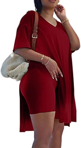 ערכות תלבושת לנשים תחרה רופפת התאמה בתוספת טרקלין 2 חלקים עם חריץ מזויף שני מעילי מכנסיים בסיסיים