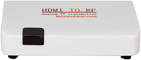 מתאם Qiilu מתאם מתאם HDMI ל- RF Coaxial Converter Box תמיכה 480i 480p 576i 576p 720p 720i 1080i 1080p