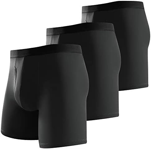 תחתוני ספורט משוטטים ספורט 3-חבילות לגברים ביצועים בגודל 6 אינץ 'בוקסר אתלטים קצרים טייץ' תחתונים
