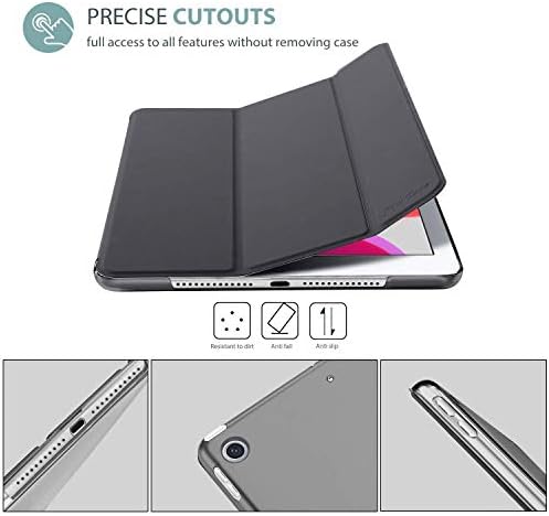 Procase iPad 10.2 Case 2019 iPad דור 7th Slim Stand Contence Hard Bundle עם מדבקת מחזיק עיפרון לעיפרון