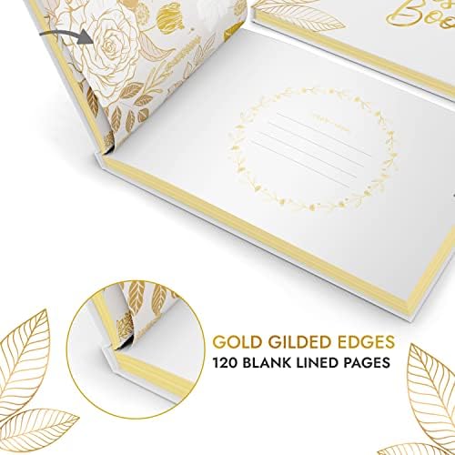 חנות לקונות 9 איקס 7 זהב לכל מטרה ספר אורחים-ספר אורחים לחתונה - רישום חתונה-ספר אורחים למקלחת לתינוק-ספר אורחים