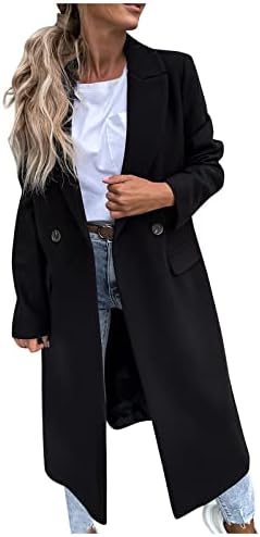 מעיל שרוול ארוך רשמי קרדיגן בצבע אחיד מזדמן אופנה לנשים