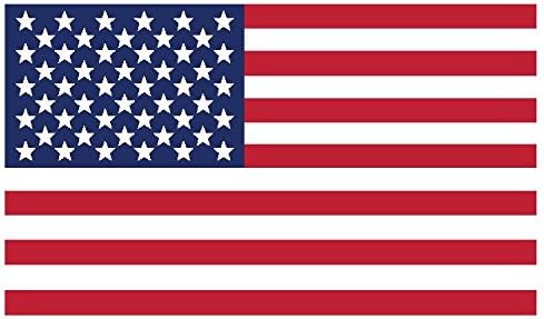 Maco Press, Inc. מדבקות ויניל דגל אמריקאי - שימוש בית מקורה, מכונית או משאית לשימוש בשמשה קדמית, חלון אחורי