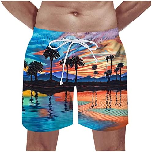 מכנסי לוח קצרים לגברים, מכנסיים קצרים מודפסים לגברים חדשים בהוואי חוף מכנסיים מזדמנים נושמים