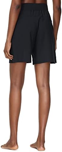 מכנסי ברמודה לנשים אתלטי אתלטי ארוך רופף מכנסיים קצרים עם כיסים שרוך מכנסיים קצרים לטרקלין ליוגה באימון הליכה