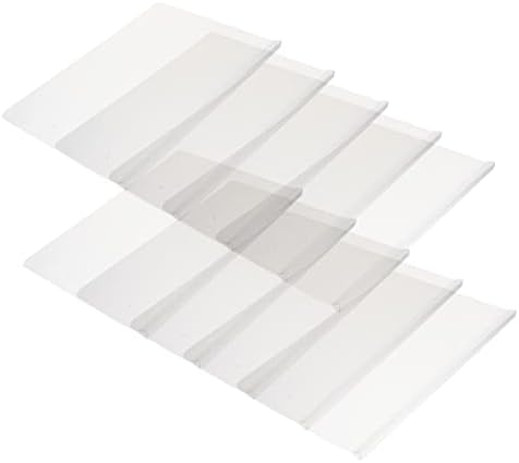 סטובוק כיס תיקיות 10 יחידות ברור נייר פלסטיק מחזיק הזזה קובץ בר תיקיות מכסה אספקת תיקיית עבור משרד שקוף