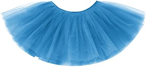 בנות 12 צבעים בלט טוטו ריקוד חצאית חצאית מותניים גבוהים 6 שכבות פעוטות פעוטות בלרינה תחפושת טול נפוח