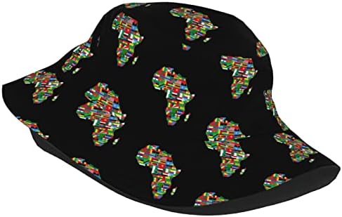 כובעי דלי דגל דרום אפריקה כובעי שמש כובע כובע כובע חיצוני כובע דיג יוניסקס שחור