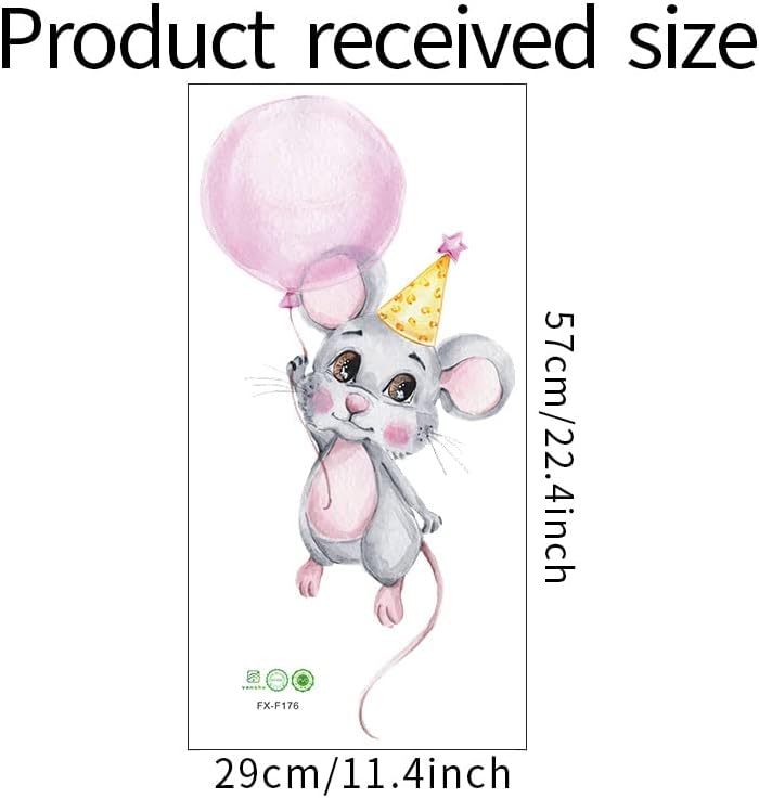 חמוד יפה עכבר בעלי החיים ויניל קיר מדבקה,נשלף קיר אמנות מדבקות דקור עבור בני נוער בני בנות חדר תינוק חדר