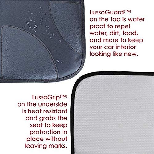 Lusso Gear 2 חבילה של מגני מושב רכב + מראה מושב אחורי לתינוק לרכב, אטום למים, מגן על מושבי בד או עור,