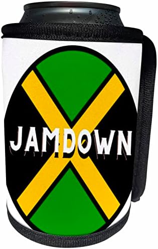תמונת 3 של המילים jamdown עם דגל ג'מייקני - יכול לעטוף בקבוקים קיר יותר