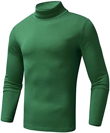סוודר צוואר מדומה XXBR לגברים, 2021 סתיו כותנה אלסטית כותנה דקה-כיתוב בצבע גולף צווארון צווארון בסיסי