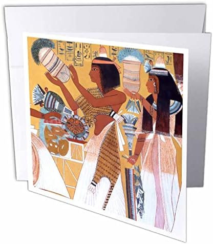 3 דרוז נער וילדה מצרי עתיק נושאים מתנות מצרים עתיקות. - כרטיסי ברכה
