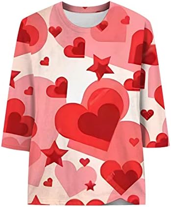 חולצות יום האהבה של ג'ג'ייבדי נשים חולצות חג האהבה שמחה