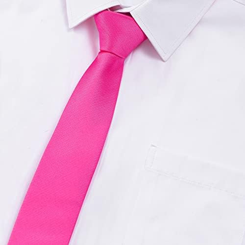 טעם סקיני 2.36 אינץ מוצק צבע קשרי עבור גברים, קלאסי רזה עניבה למסיבת חתונה