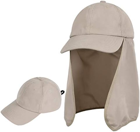 כובע דיג של Solaris Suman Upf 50+ הגנה על שמש עם כיסוי דש צוואר מתקפל