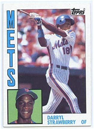 1984 Topps 182 Darryl Strawberry New York Mets כרטיס טירון - ליד ספינות מצב מנטה במחזיק חדש