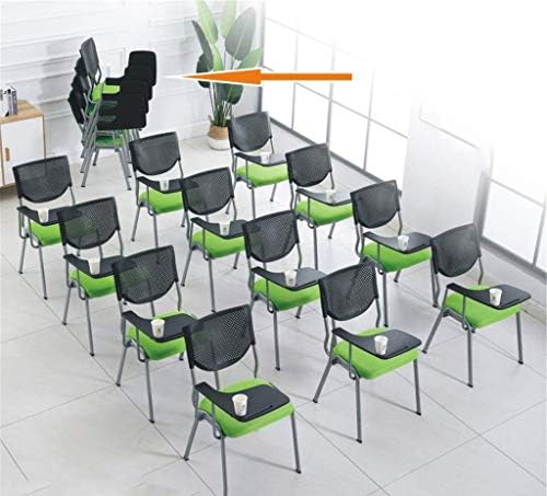 פשטות יצירתית יסא לימוד רב -פונקציונלי נוח, כסא מחשב עם לוח שולחן לחדר ישיבות חיצוני כיסא הכשרה