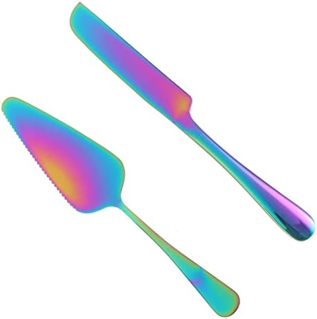 Bestonzon 3 Setts Cutters כלים שרת צבעוני חותך מכיל כלי אביזר כלי חלוקה של אפיית פיצה העברת האת הגשת כלי עוגה