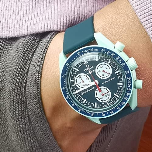 שעון להקת עבור אומגה דוגמית שעון ירח ספידמאסטר שחרור מהיר שעון רצועת החלפה