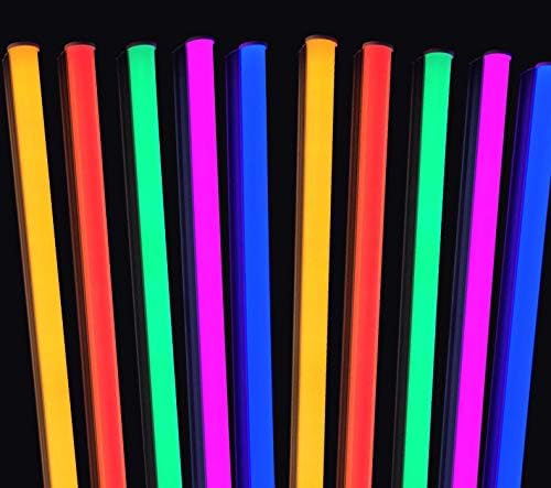 צינור צבע לד אקטובה 6 רגל 30 וואט ט8 גרם13 תאורת בר צבעונית, כיסוי חלבית, מעקף נטל כפול קצה, אור חנות אופנה,