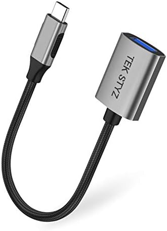 מתאם Tek Styz USB-C USB 3.0 תואם לממיר JBL Tune 215BT OTG Type-C/PD USB 3.0 ממיר נקבה.