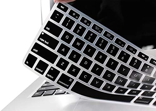 כיסוי מקלדת סיליקון תאורה אחורית תואם ל- MacBook Air 13 אינץ ', MacBook Pro 13 15 עם או בלי תצוגת רשתית - גרסאות