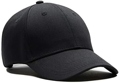 גודל גדול XL UNISEX מישור כובע בייסבול מובנה כובע מתכוונן לראש גדול