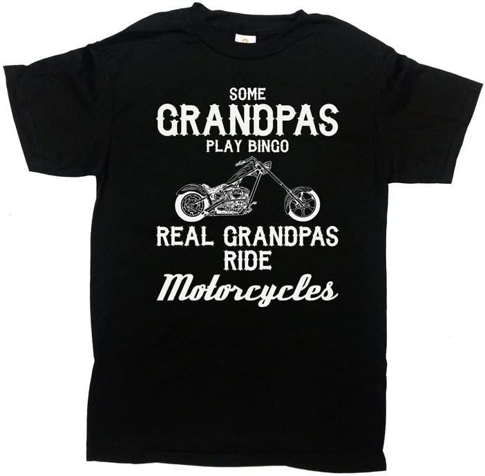כמה סבים לשחק בינגו אמיתי סבים לרכב אופנוע חולצה, אופנוען סבא חולצה מתנה, מתנה ליום אב