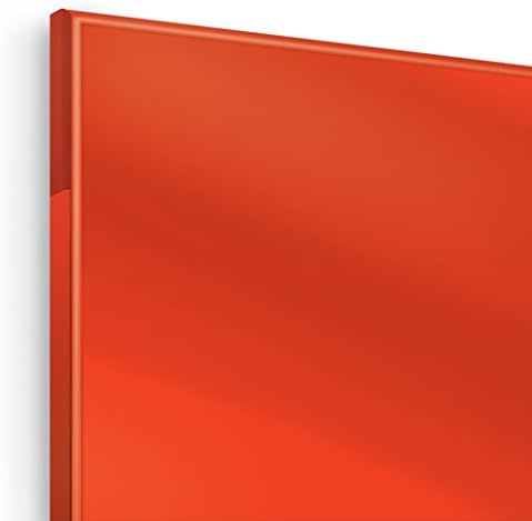 אריחי לוח זכוכית מגנטית-טקסית הטובה ביותר, 16 על 16 אינץ ', אדום