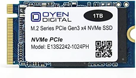 Oyen Digital 1TB M.2 2242 NVME PCIE 3D TLC SSD כונן מצב מוצק