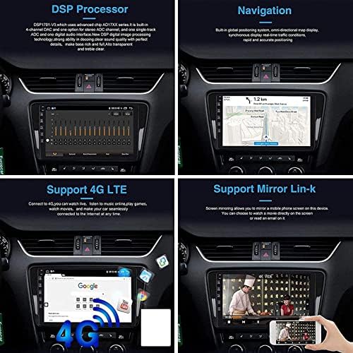 אנדרואיד 9 אינץ '10.0-Double-DIN Autoradio יחידה ראשית ל- K-IA Forte 2009-2014, AM/FM/RDS/DSP/Bluetooth/SWC/Connection