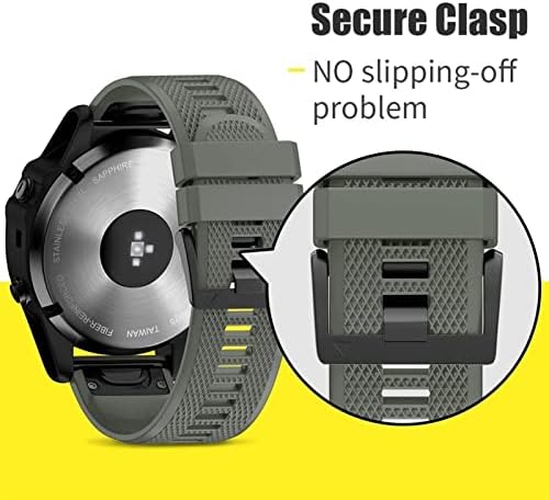 Neyens Sport Silicone Watchband רצועת כף היד עבור Garmin Fenix ​​7 7x 6x 6 Pro 5x 5 Plus 3HR 22 26 ממ