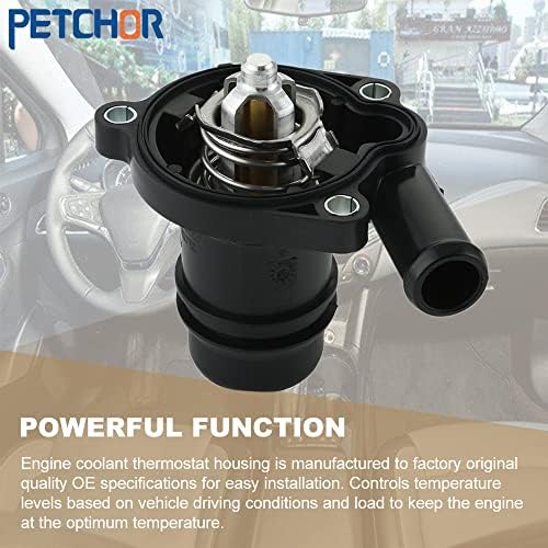 Petchor 55565336 מכלול דיור קירור של נוזל קירור במנוע עם כניסת מים תואמת לשנים 2011- Chevy
