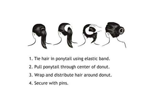 אמזון נשים ונערות שיער שיער יצרנית סופגניות טבעת בסגנון לחמניות שיער שיער סופגנייה סופגניות מעצב שיער יצרנית לחמניות