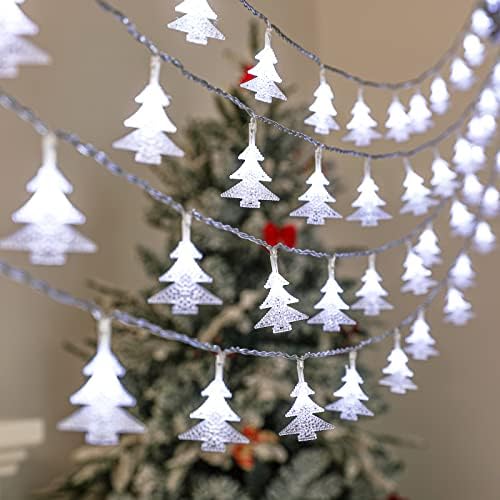 אורות חג מולד מיילקסינג, קישוטים לעץ חג המולד 19.6 רגל 40 אורות פיות LED סוללה המופעלת אטומה למים