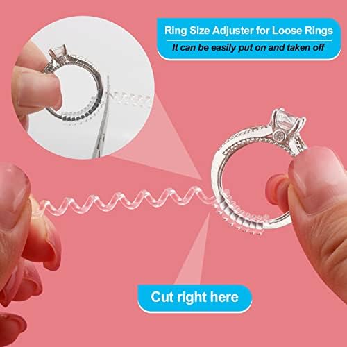 שמאי גודל טבעת הייו לטבעות רופפות-18 יחידות, 3 גדלים לרוחבי פס שונים סייזר טבעת משמר טבעת בלתי