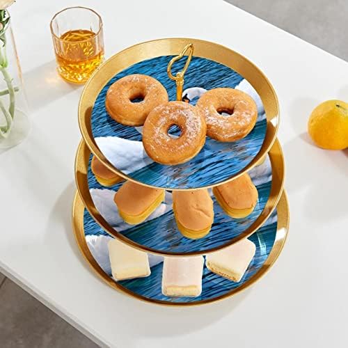 דוכן עוגה, דוכן עוגת מסיבה,עוגת מייצג קינוח שולחן, כחול אגם לבן ברבור דפוס